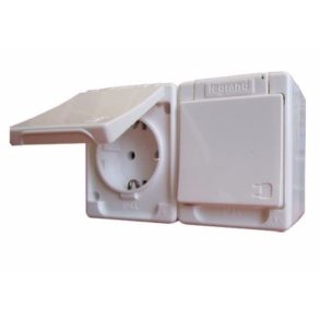   Priză Legrand Kontállux IP44 2x2P+F, albă DAFK 2-162 KV 083914 - 83914
