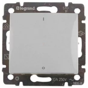   Întrerupător tripolar Legrand Valena 103, aluminiu - 770103