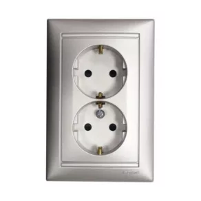   Legrand Valena 2x2P+F (GYV) obturator de siguranță din aluminiu - 770127