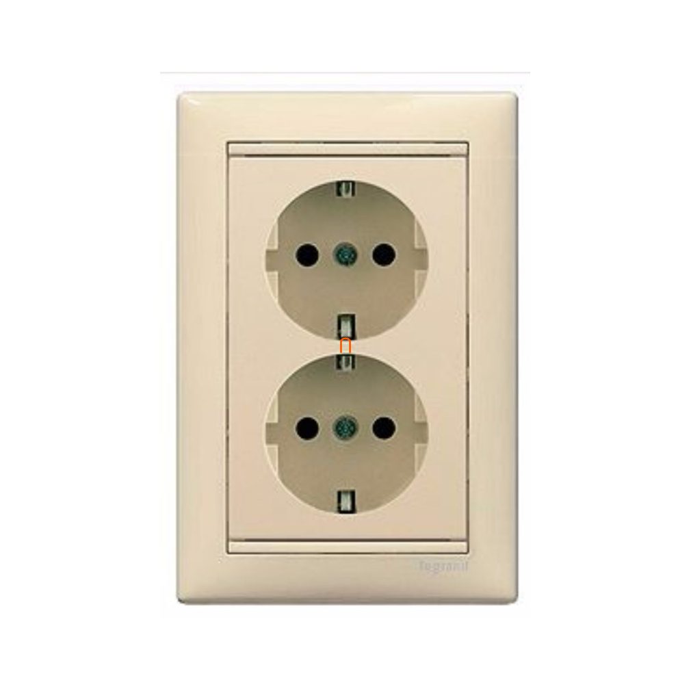 Pachet deschis Legrand Valena 2x2P+F priză elefant (774370)