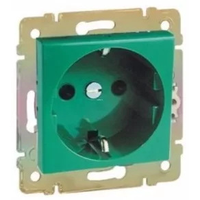 Priză Legrand Valena 2P+F verde - 774372