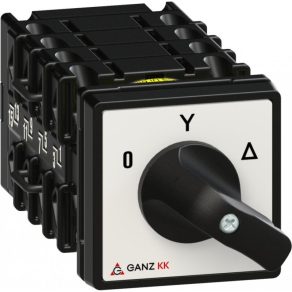   Comutator motor Ganz, comutator manual cu mâner 20A, comutator stea-triunghi IP44 (KK0-20-6009)