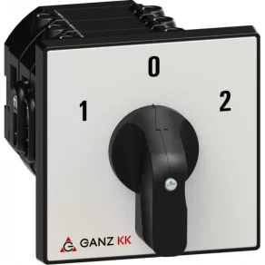   Ganz KK2-40-6008 Comutator de motor, comutator manual cu mâner 40 A, comutator de sens IP44