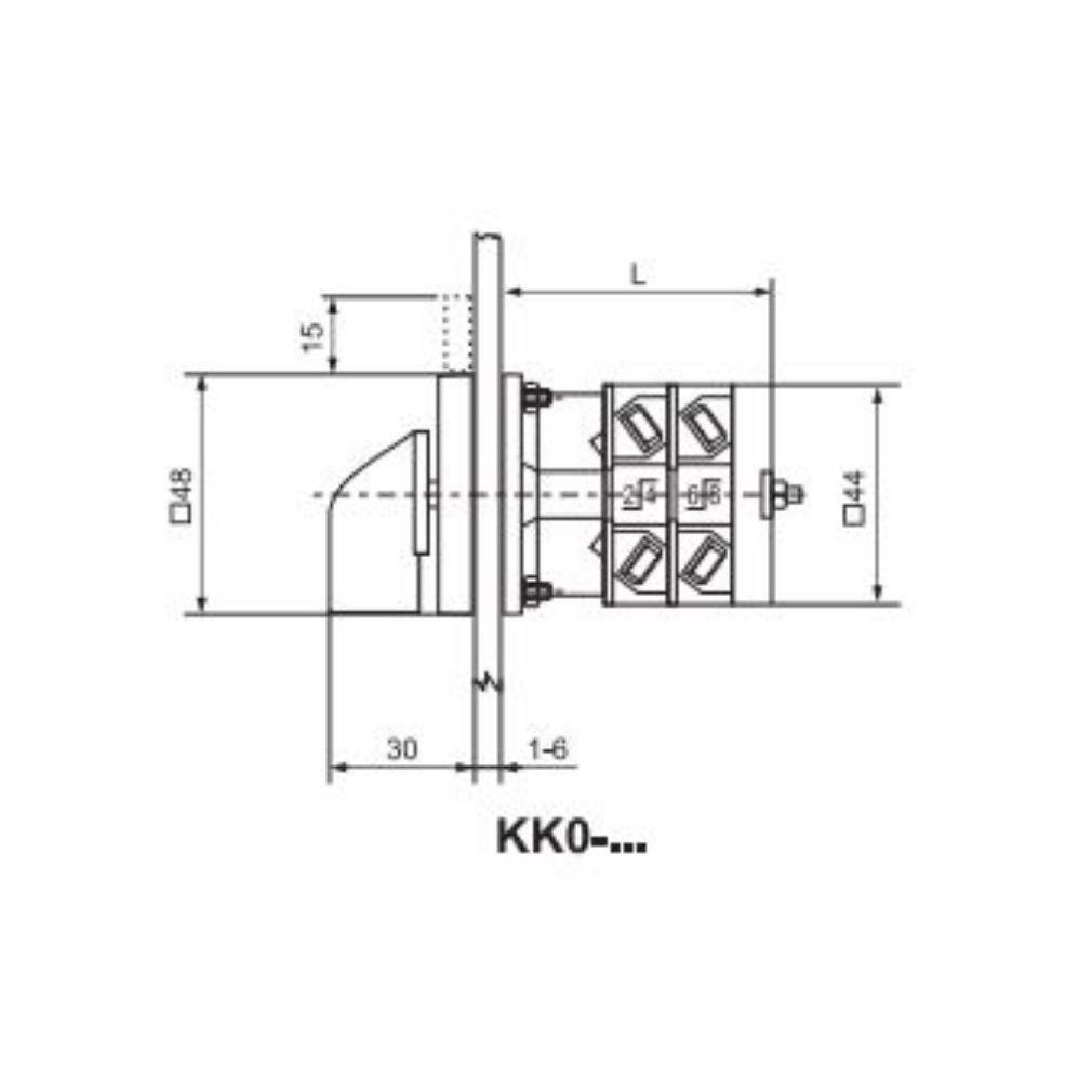 Mâner montat KK0-20