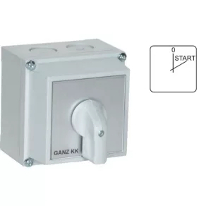   Ganz KKM0-20-4482 Comutator de trepte, comutator manual în carcasă 20 A, 0+2 trepte, IP65, 3P