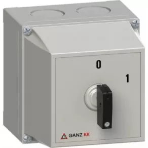   Întrerupător Ganz M1 BE-KI, întrerupător manual în carcasă, cu acționare prin cheie, 20 A, IP42, 3P, încorporat în carcasă KK1 (KKMZ0-20-6002)