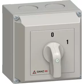   Întrerupător de pornire-oprire Ganz, întrerupător manual în carcasă 32 A, IP65, 4P (KKM1-32-6042)