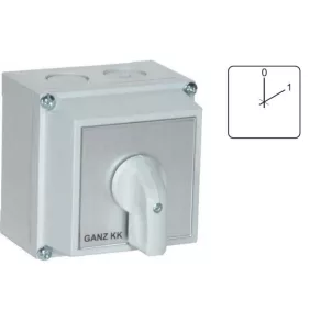   Comutator de schimbare de sens special în carcasă Ganz KKM1-32-6044, +2 contacte, 32 A, 4P