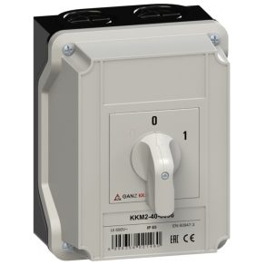  Comutator Ganz BE-KI, comutator manual închis 40A, IP65, 4P KKM2-40-6096