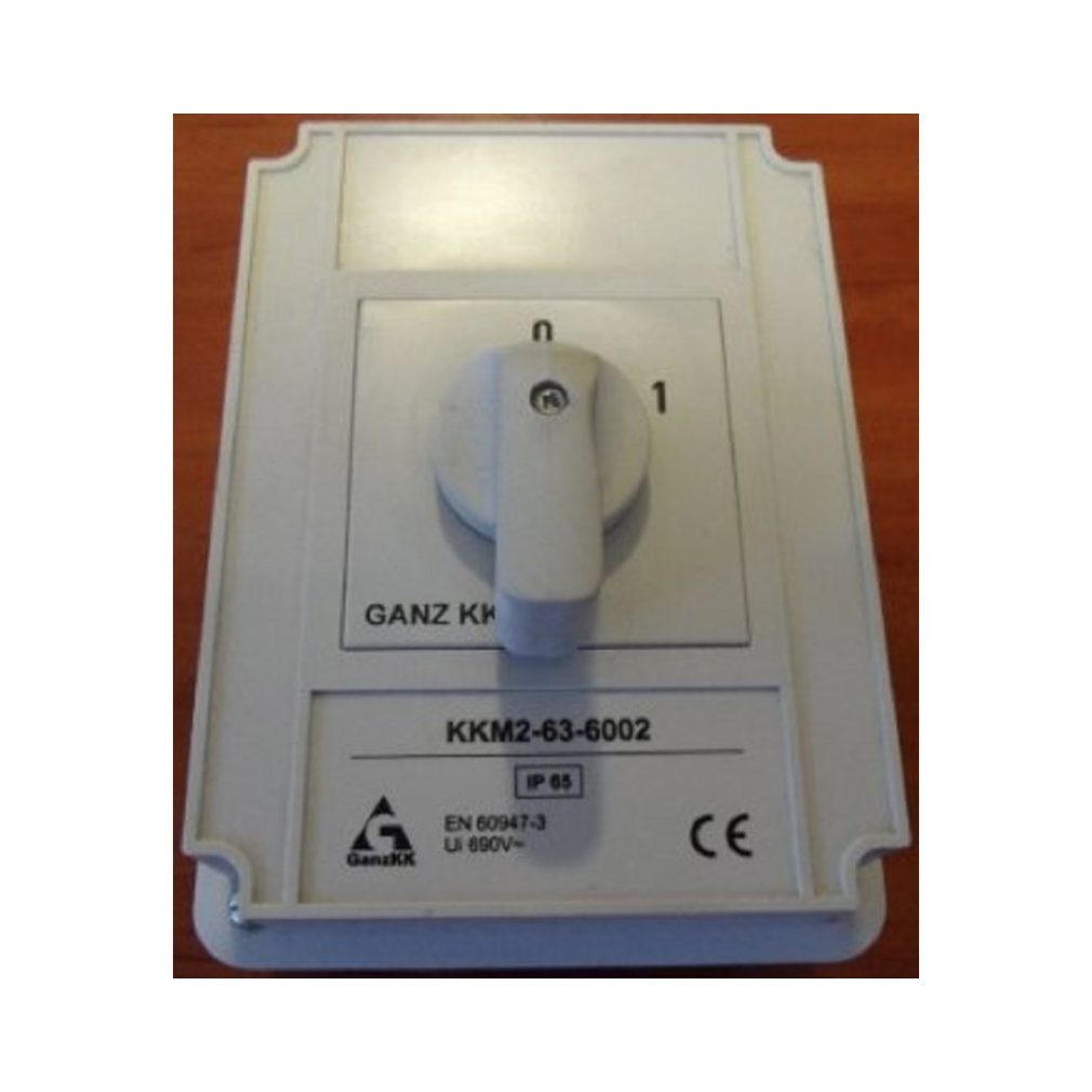Comutator Ganz BE-KI, comutator manual în carcasă 63A, IP65, 3P (KKM2-63-6002)