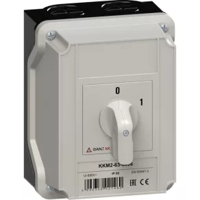   Ganz KKM2-63-6096 Comutator ON-OFF, comutator manual în carcasă 63 A, IP65, 4P