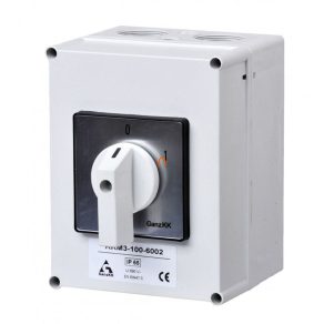   KKM3-100-6002 Comutator BE-KI, comutator manual închis 100A, IP65, 3P, Ganz