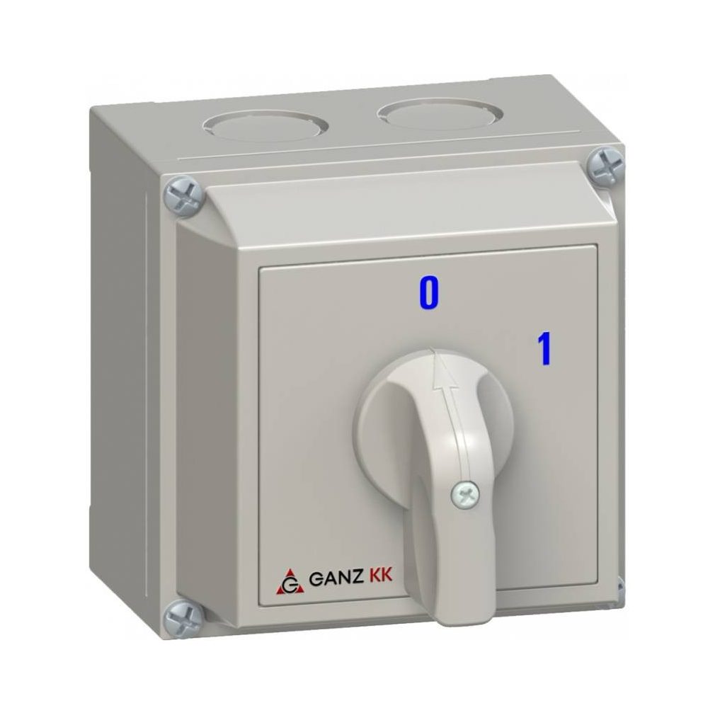 Comutator Ganz BE-KI, comutator manual în carcasă 20A, IP65, 3P, inoxidabil (KKM0-20-6002)