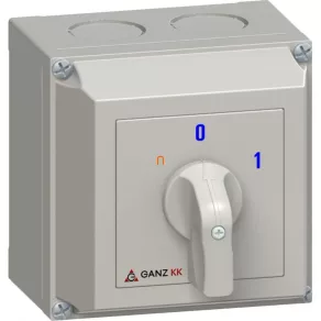   Ganz KKM1-32-6002 A2 Întrerupător ON-OFF, întrerupător manual în carcasă, 32 A, IP65, 3P, din oțel inoxidabil