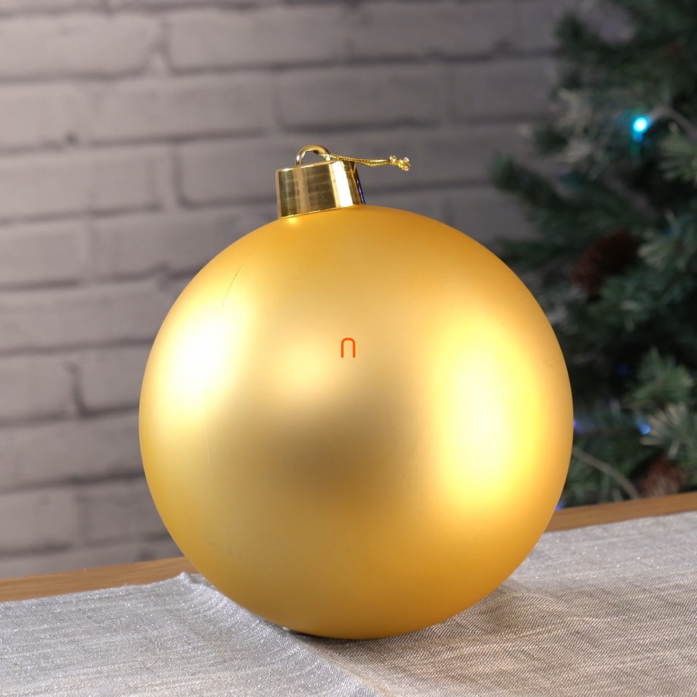 Ornament de Crăciun în culoare auriu mat, 25 cm