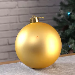Ornament pentru brad de Crăciun, culoare auriu mat, 25 cm