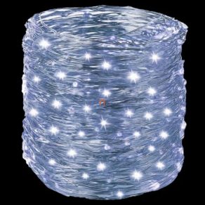   Ghirlande luminoase de Crăciun pentru exterior, lumină albă rece - fulg de zăpadă