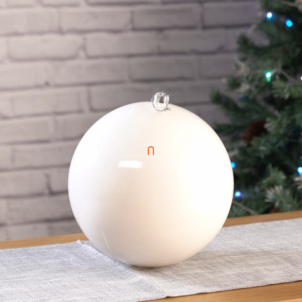 Ornament de Crăciun în culoare albă, 25 cm