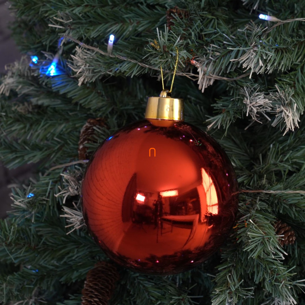 Ornament de Crăciun roșu strălucitor 20 cm