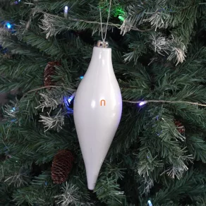 Ornament de brad alb, în formă de picătură – 30 cm