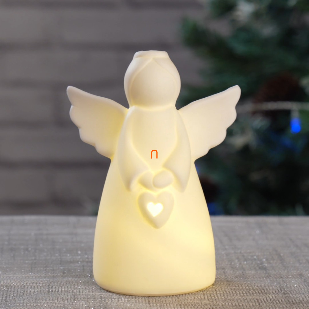 Angel ceramic Christmas light 15,2cm