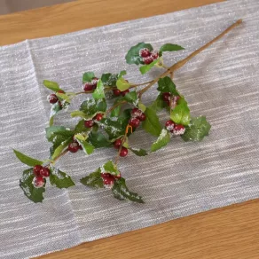 Decorațiune de Crăciun cu stejar înghețat, 40 cm