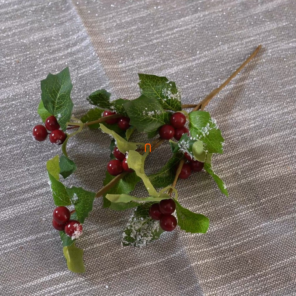 Decorațiuni artificiale de Crăciun - holly, 24cm