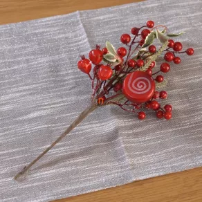 Decorațiune de Crăciun cu fructe de pădure, 38 cm