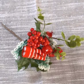 Decorațiune de Crăciun cu fructe de pădure, 20 cm