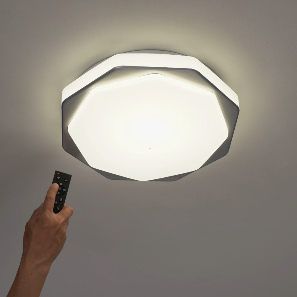 Lampa LED de tavan reglabilă cu telecomandă, alb rece-alb cald, cu difuzor octogonal - Dettora Rábalux 71046