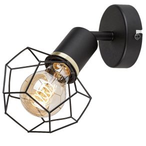 Aplică geometrică, negru și auriu - Fran Rábalux 71065