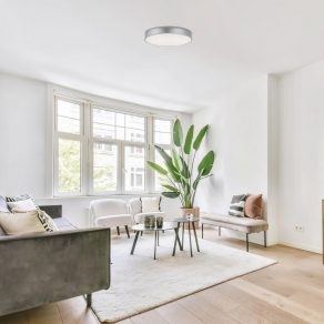 Lampă LED de tavan argintie, 40 cm - Octav-2 Rábalux 71135