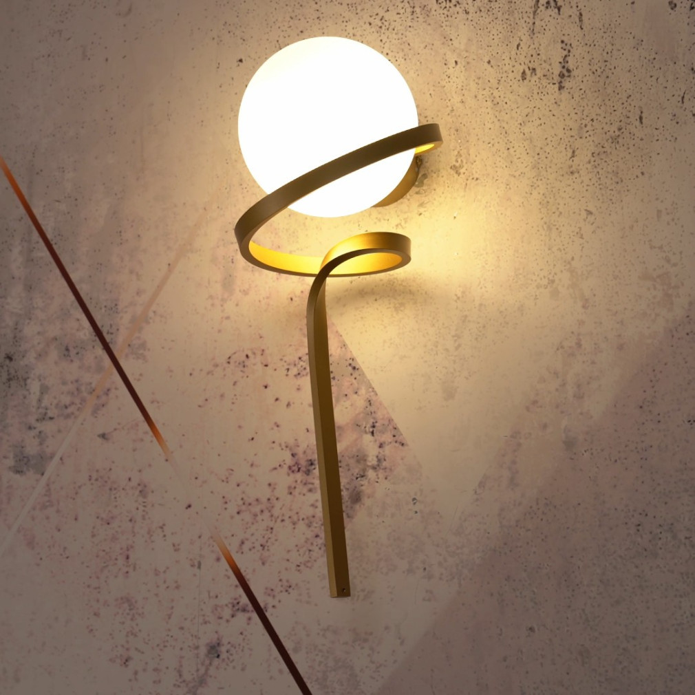 Lampa de perete cu spirală aurie - Sarabi Rábalux 71136