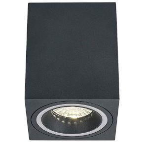 Spot de tavan pătrat, gri - Kobald Rábalux 071164