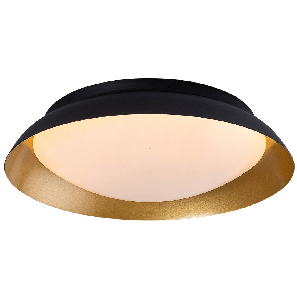 Plafonieră LED, lumină albă caldă, 40 cm, negru-auriu (Hafsa)