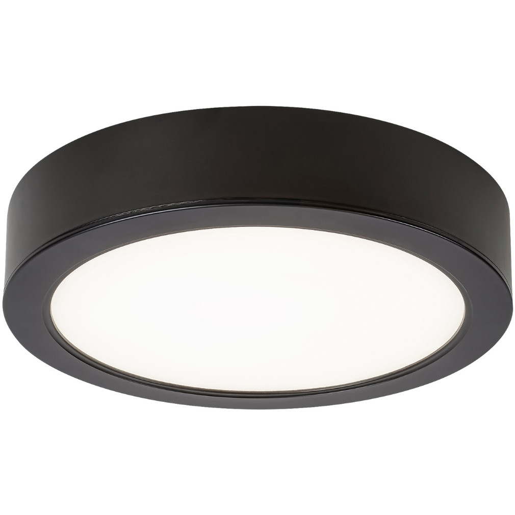 Plafonieră LED, lumină albă caldă, 7W, negru, 12 cm (Shaun 2)