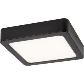   Lampă LED pentru tavan, culoare neagră, lumină albă caldă, 24 W, 22 x 22 cm - Shaun 2 Rábalux 071215
