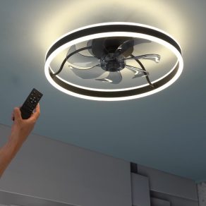   Lampă LED de tavan cu telecomandă și ventilator, 50 cm - Fanfy Rábalux 71337