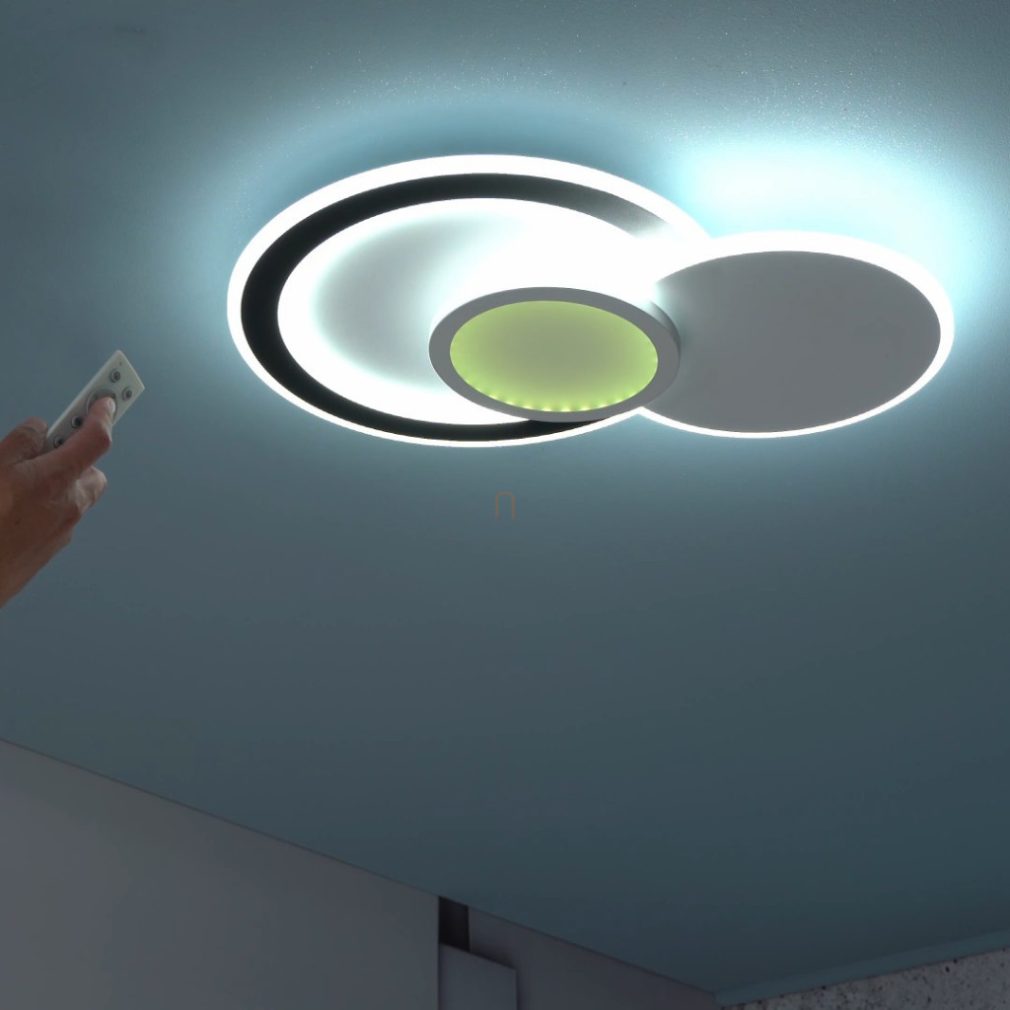 Lampă LED RGBW de tavan controlabilă cu telecomandă - Stavros Rábalux 71402