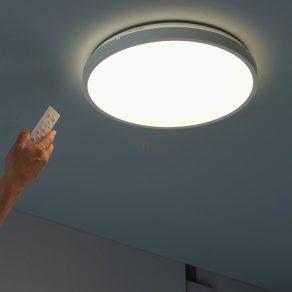   Lampă LED de tavan cu telecomandă, albă, 42 cm - Alenzo Rábalux 71430