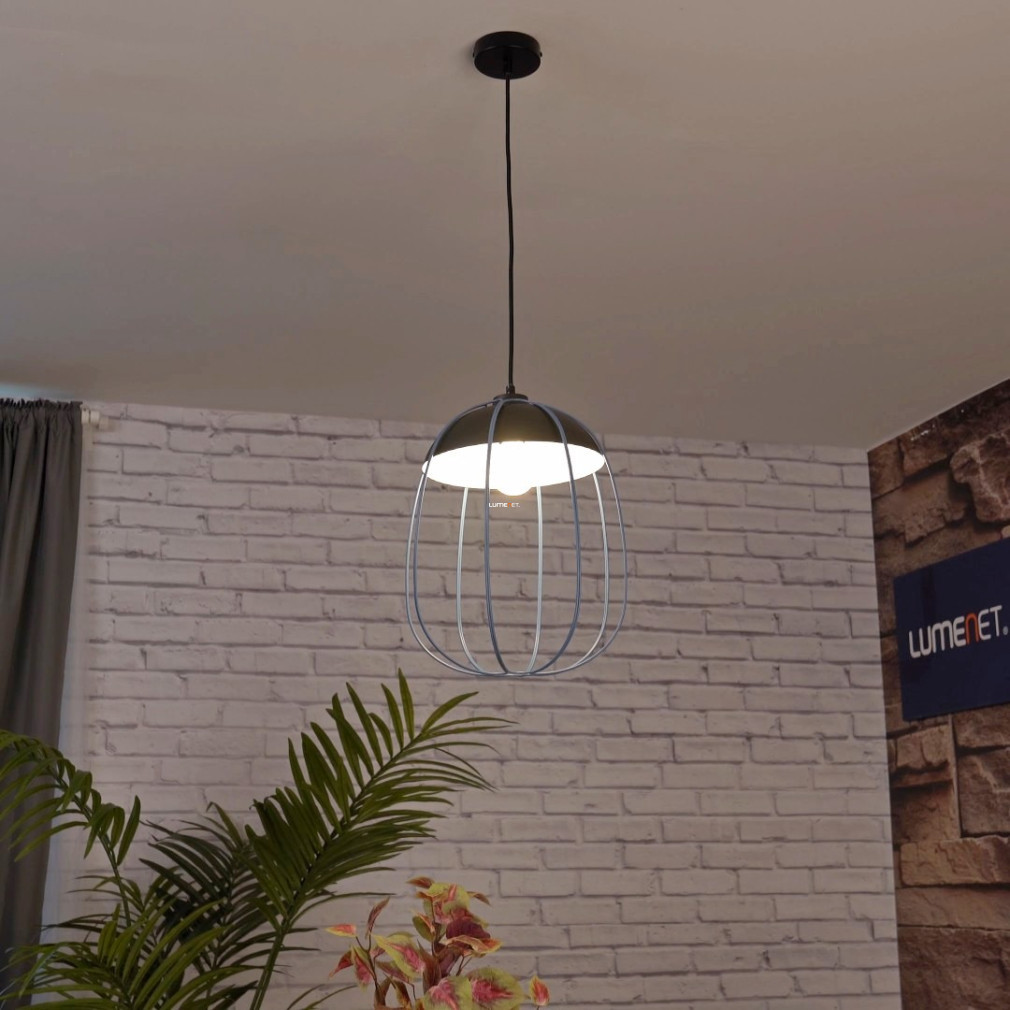 Lampa suspendată cu grilaj albastru - Svens Rábalux 72024