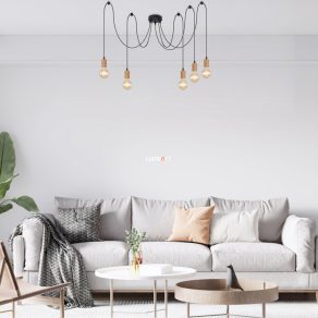   Candelabru cu cablu, înălțime reglabilă, 5 prize - Dollien Rábalux 72075