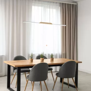   Lampă LED suspendată în culoarea lemn-argintiu - Tamur Rábalux 72084