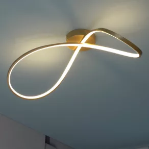   Lampă LED pentru tavan cu efect de panglică aurie - Castiel Rábalux 72116