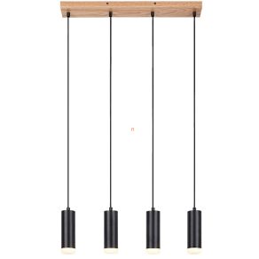   Lampă suspendată în negru, cu 4 socluri - Toras Rábalux 72124