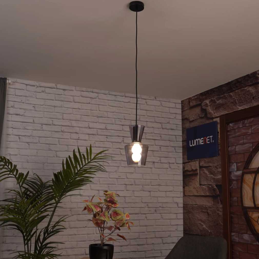 Lampa suspendată fumuriu, sticlă - Abra Rábalux 72161