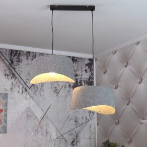   Lampă suspendată din pâslă cu 2 socluri - Farelia Rábalux 72190