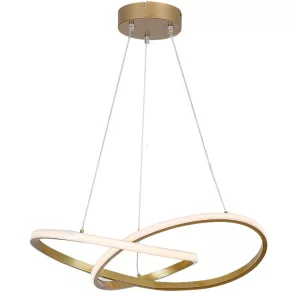   Lampă LED suspendată cu efect de panglică, culoare auriu - Castiel Rábalux 72215