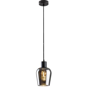   Lampă suspendată cu abajur din sticlă, culoare fumurie - Florian Rábalux 72270