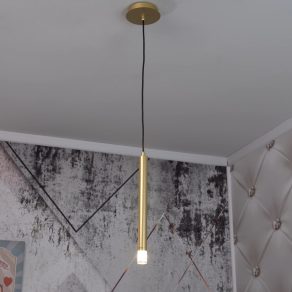   Lampă suspendată minimalistă în culoarea auriu - Ramira Rábalux 72357